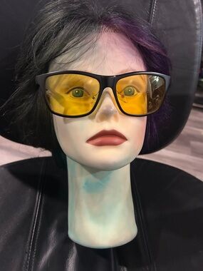 Unbranded Yellow Lens Oversized Sunglasses